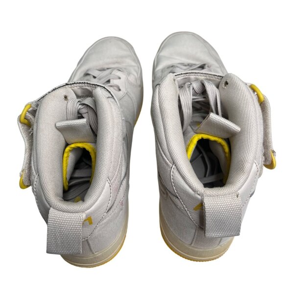 Nike Air Force 1 High-Top Sneakers Light Bone Beige Yellow Sole Mens US 11 C67 - Picture 10 of 11